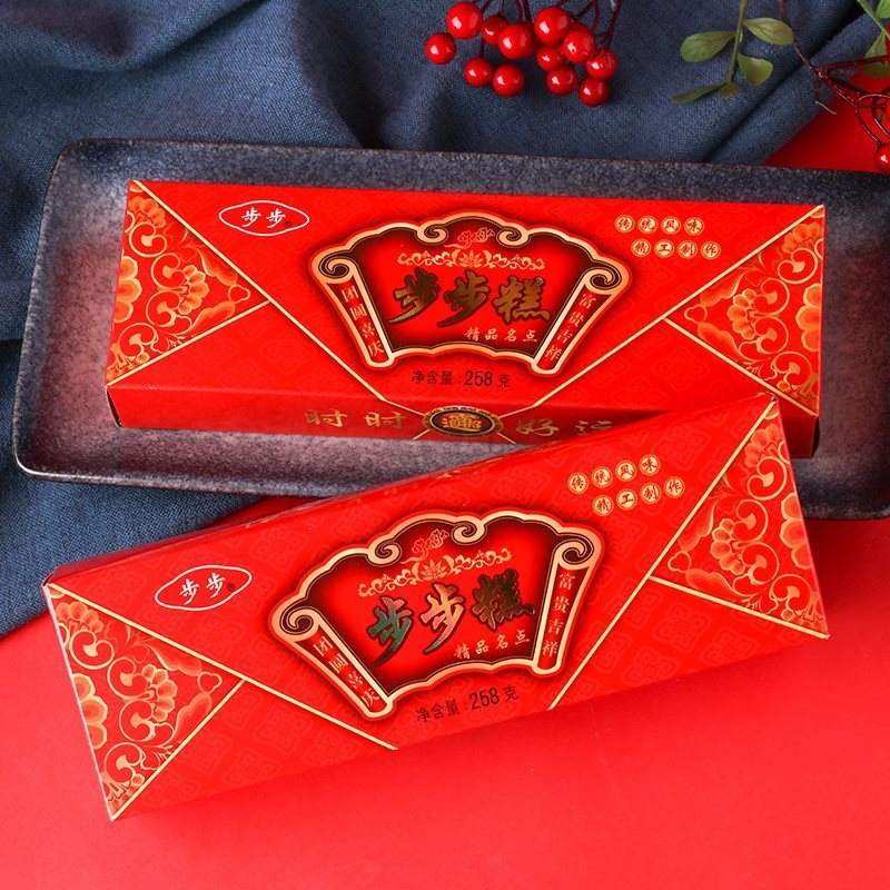 速发步步糕258g*5盒装云片糕方片糕结婚喜糕乔迁传统糕点安徽糕