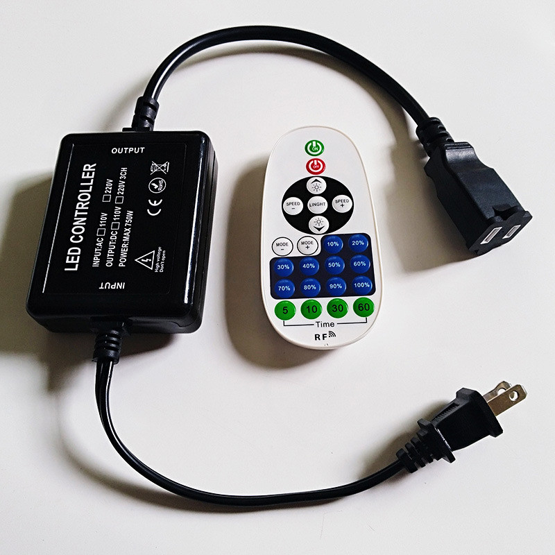 防水高压美规单色大功率1000w插头灯串调光器圣诞灯泡调光控制器