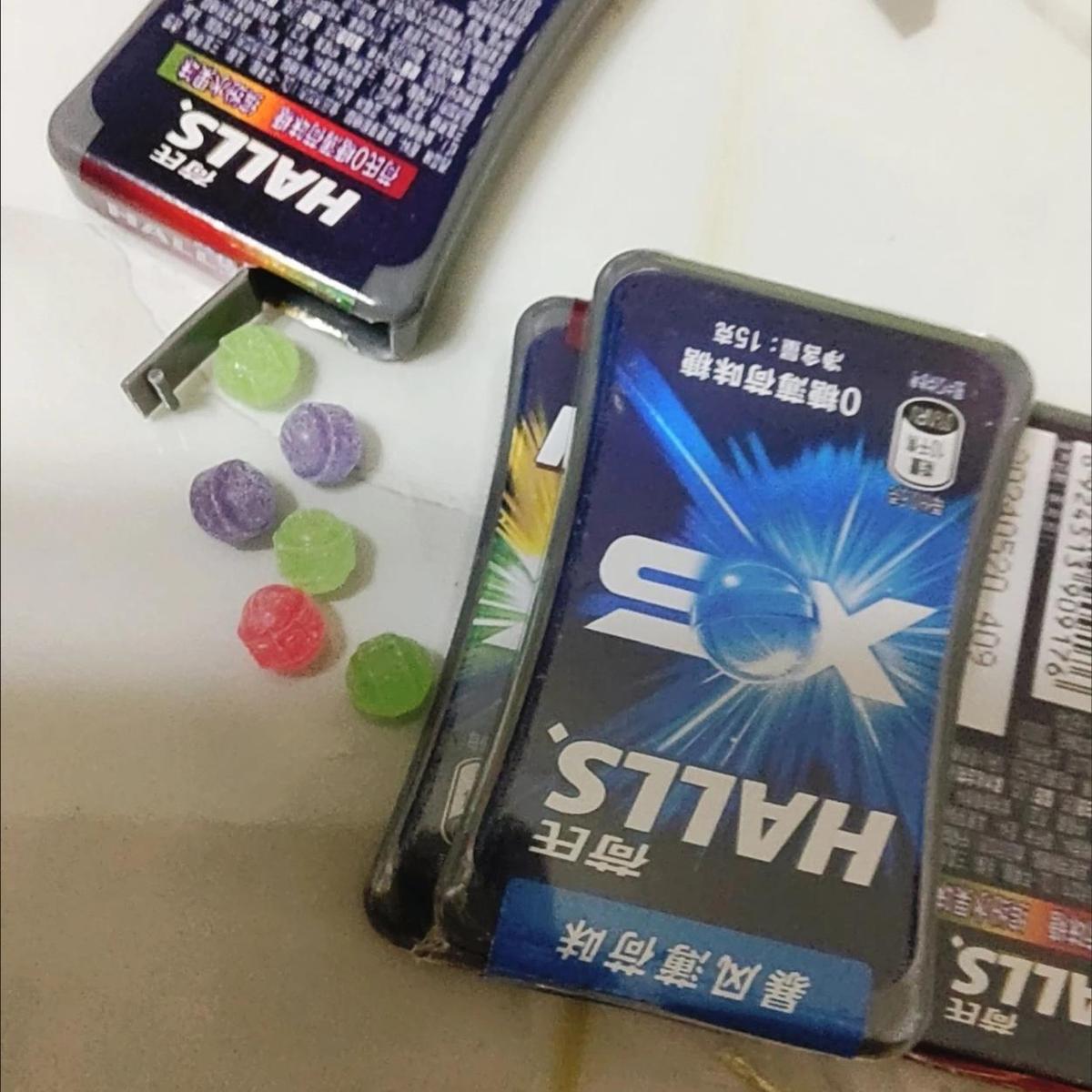 荷氏0糖无糖薄荷味3盒糖果小冰珠15g盒装清新口气提神休闲