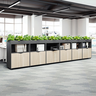 花槽柜隔断柜矮柜花架置物架隔断墙花草柜子办公室绿植柜屏风隔断