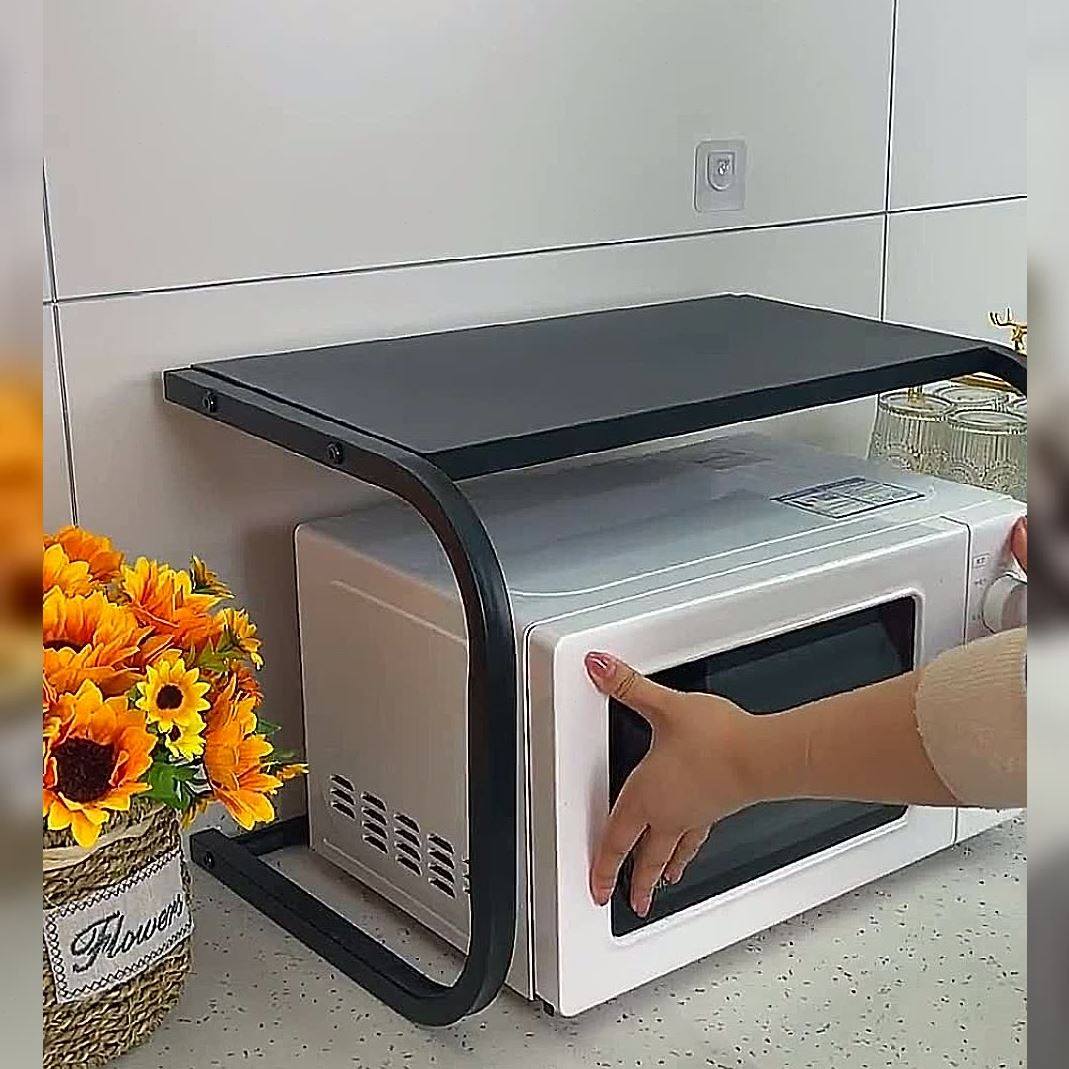 桌面支架免打孔电饭锅收纳多功能烤箱架子厨房置物架双层微波炉架,厨房/烹饪用具,厨房置物架/置物柜/角架,淘宝优惠券,粉丝福利购,淘宝优惠卷