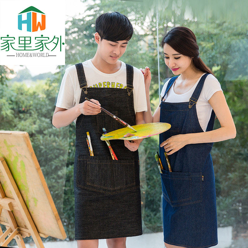 韩版时尚围裙厨房罩衣防油可爱纯棉居工作服定制包邮女,家庭/个人清洁工具,围裙,淘宝优惠券,粉丝福利购,淘宝优惠卷