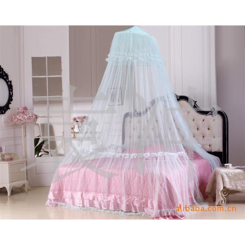 厂家批发公主吊挂圆顶蚊帐吸顶床幔蚊帐宫廷吊挂式
