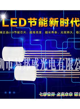 5mm平头雾状无边全彩RGB共阳 短脚LED灯珠 深圳厂家[快照]
