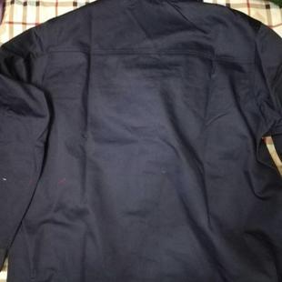 高档套装 焊工长袖服厂服纯棉汽修蓝色春秋鞍钢男耐磨工作服 电焊