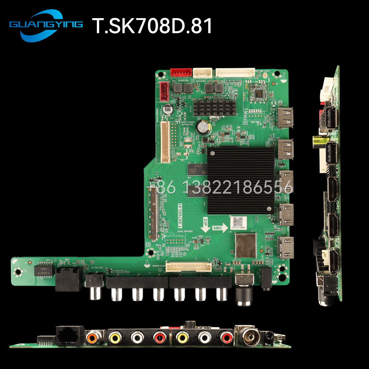 适用4K液晶电视通用主板T.SK708D.81T.HⅤ510.81配各种屏