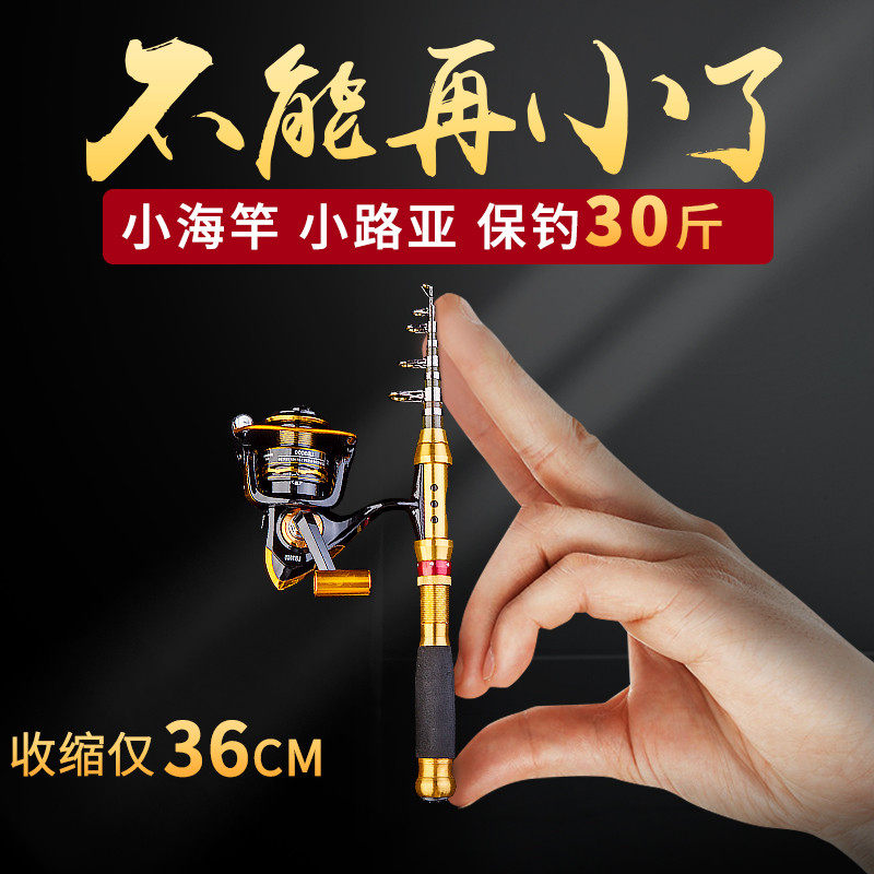 小海竿套装迷你短节鱼竿海杆路亚软尾小矶竿钢笔裸竿甩杆远投抛竿,户外/登山/野营/旅行用品,海钓竿,淘宝优惠券,粉丝福利购,淘宝优惠卷