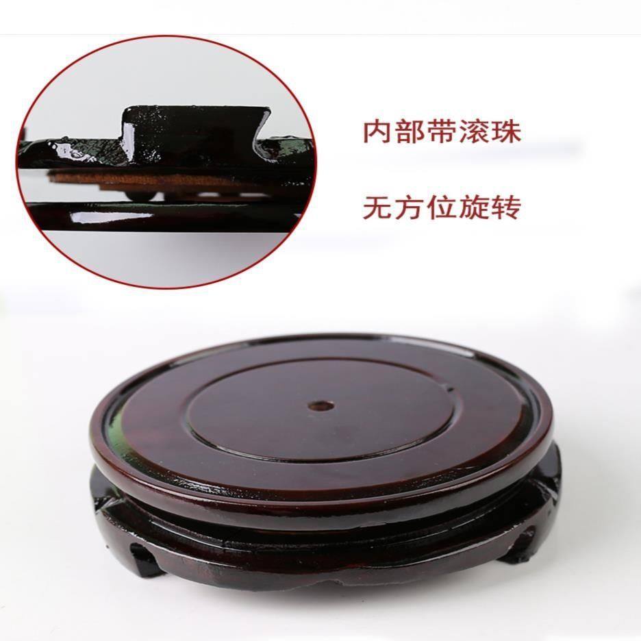 新款铜器摆件花盆花瓶鱼缸奇石底座托盘圆形木质旋转底座,特色手工艺,其他特色工艺品,淘宝优惠券,粉丝福利购,淘宝优惠卷