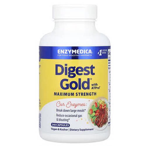 美国发货 Enzymedica 消化酶 Digest Gold 含ATPro 240粒素食包邮