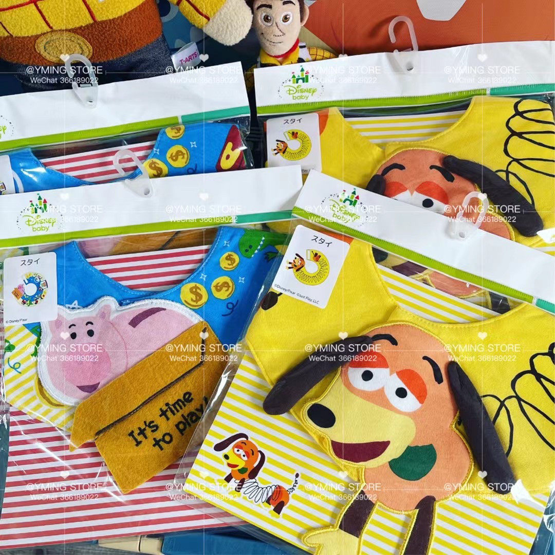 日单卡通玩具总动员火腿猪弹簧狗可爱造型宝宝围嘴 口水巾,模玩/动漫/周边/娃圈三坑/桌游,动漫水杯/居家/百货,淘宝优惠券,粉丝福利购,淘宝优惠卷