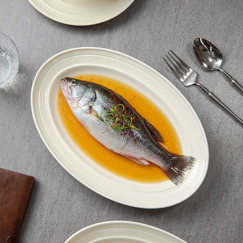 景德镇陶瓷源头工厂鱼盘风奶油创意高级感盘子菜盘家用,家装主材,台上艺术碗盆,淘宝优惠券,粉丝福利购,淘宝优惠卷