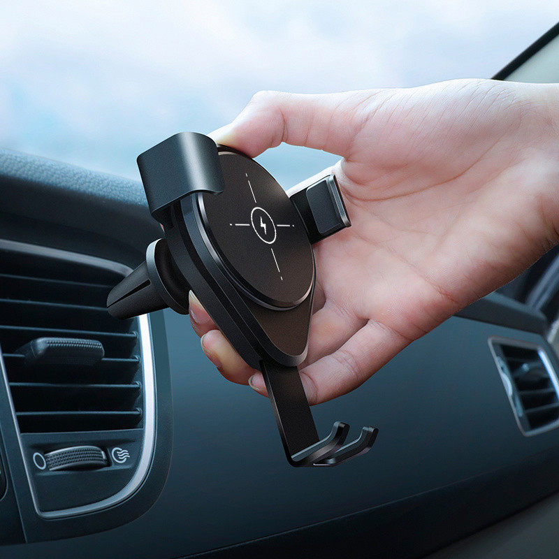 十一号线出风口车载全自动无线充电手机支架吸盘导航车载手机支架