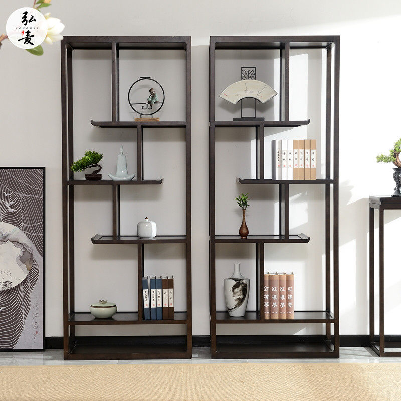 博古架实木新中式多宝阁白蜡木茶叶柜摆件展示架茶室茶架子置物架,住宅家具,多宝格/博古架,淘宝优惠券,粉丝福利购,淘宝优惠卷