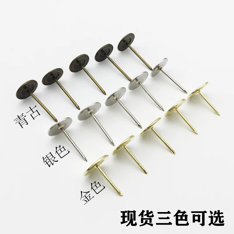 钢琴键挂衣架五金配件平头钉吸附磁铁加长款