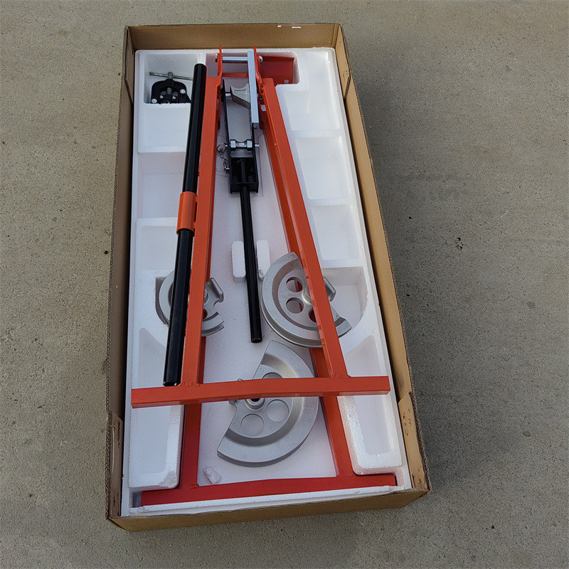 宏景手动弯管机冷弯成型屈喉机线管绞牙器SWG-32机械式彎管机