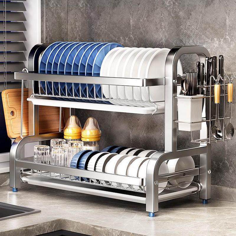 4不锈钢沥水架30碗碟收纳架餐具收纳盒家用多功能厨房置物架碗筷,厨房/烹饪用具,碗架,淘宝优惠券,粉丝福利购,淘宝优惠卷