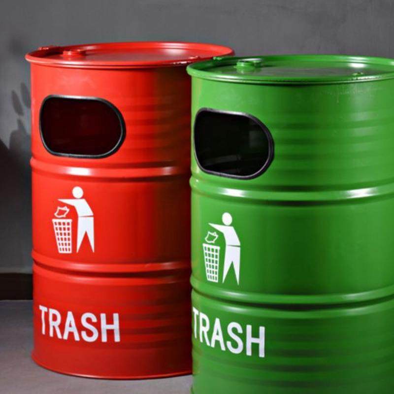 工业风铁艺大容量汽油桶邮筒垃圾桶健身房酒吧摄影道具装饰摆件,商业/办公家具,邮筒/信报箱,淘宝优惠券,粉丝福利购,淘宝优惠卷