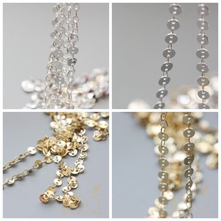 DIY配链链条链子配链 优质铜链 圆片链 手工链 耳环链条 (3922C