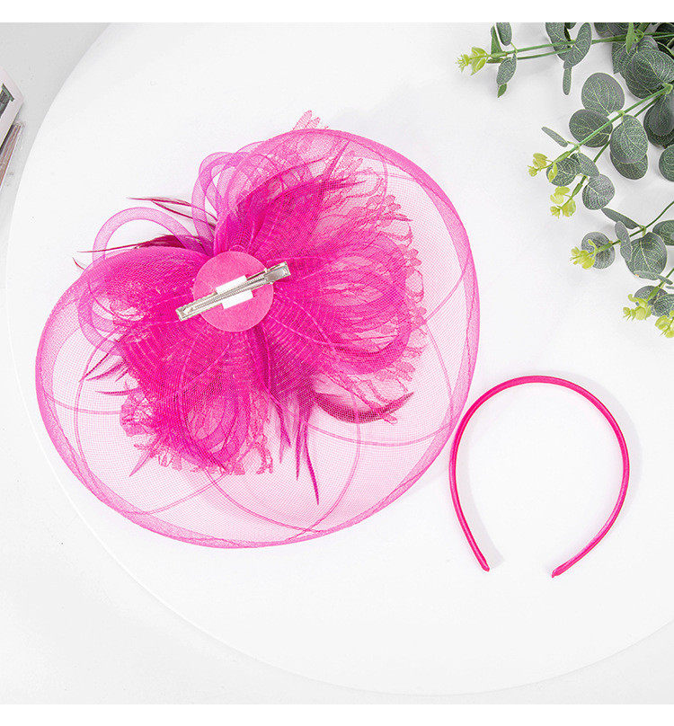 英式赫本复古黑色网纱小礼帽头饰女年会礼服舞台走秀表演帽子详情14