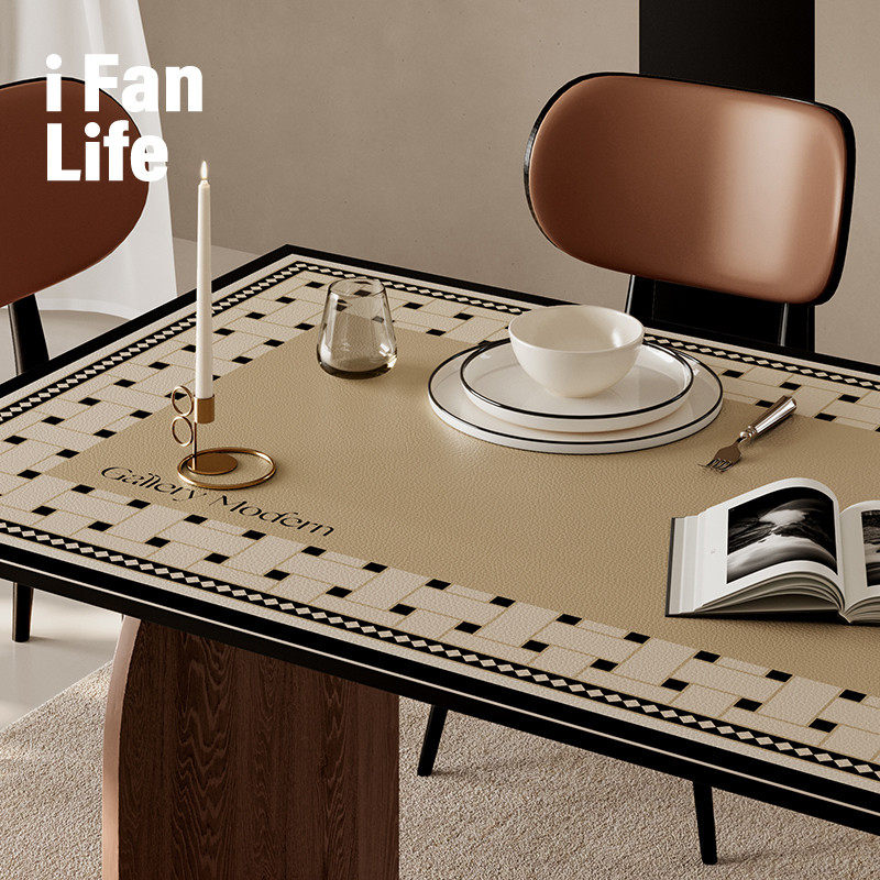 范店莫比高级感方形桌布防水防油免洗餐桌垫防烫隔热茶几垫子,居家布艺,桌布,淘宝优惠券,粉丝福利购,淘宝优惠卷