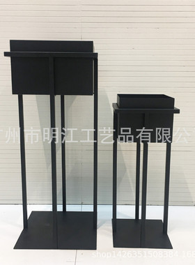 北欧客厅铁艺花架落地式办公室绿萝绿植花架阳台花盆架