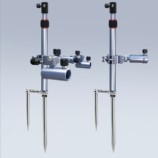 智飞便携式炮台支架多功能地插鱼竿支架饵盘食盒架杆钓椅马扎伴侣