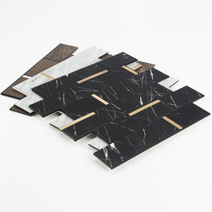 可批发马赛克墙贴仿大理石亮面铝塑马赛克异形马赛克瓷砖定制