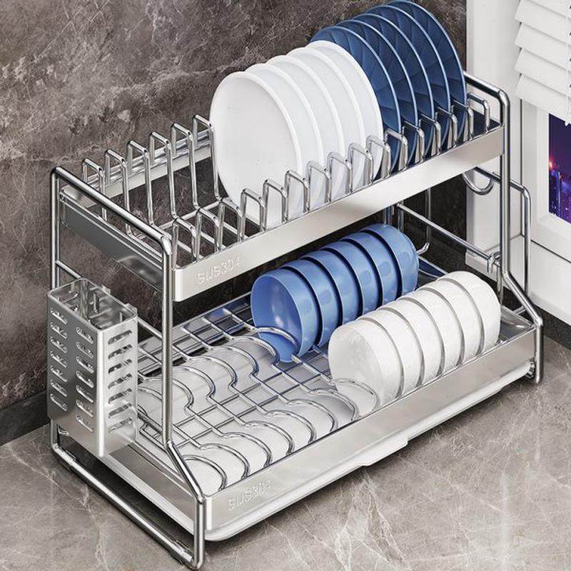 304不锈钢碗碟收纳架碗盘沥水厨房置物架多功能放碗碟碗盘子碗架,厨房/烹饪用具,碗架,淘宝优惠券,粉丝福利购,淘宝优惠卷