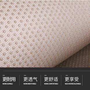 亚麻四季防滑冰丝耐磨汽车坐垫三人位免绑垫座椅垫后排单透气车用