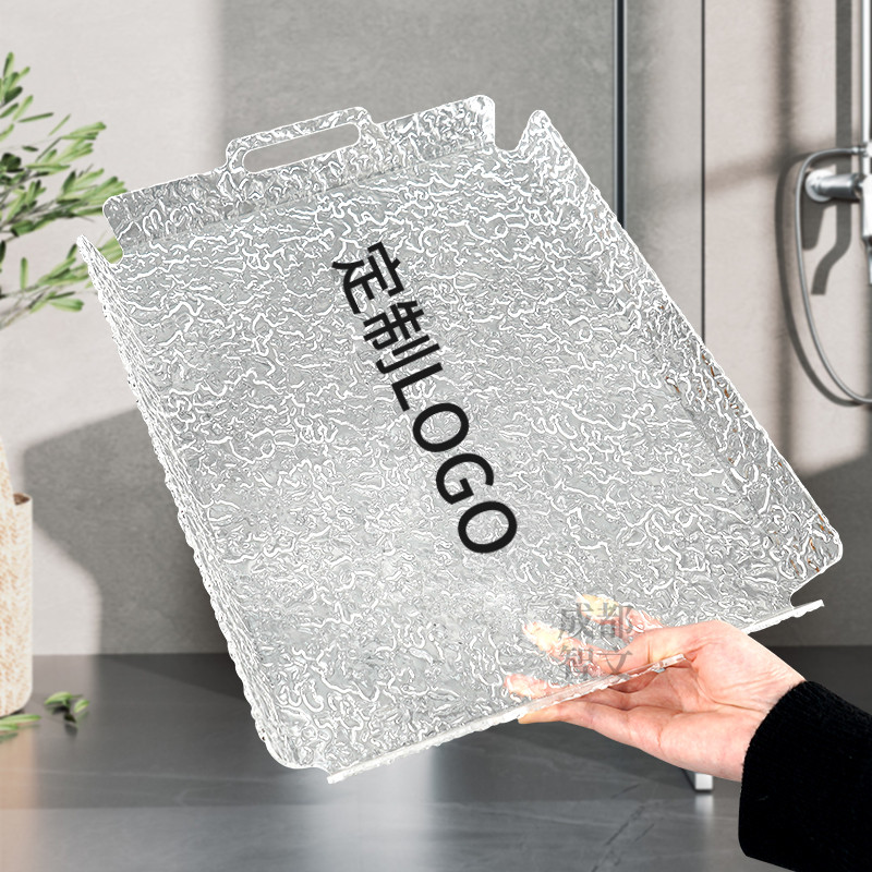轻奢亚克力水波纹美容院工具托盘家用茶托化妆品收纳盘定制logo