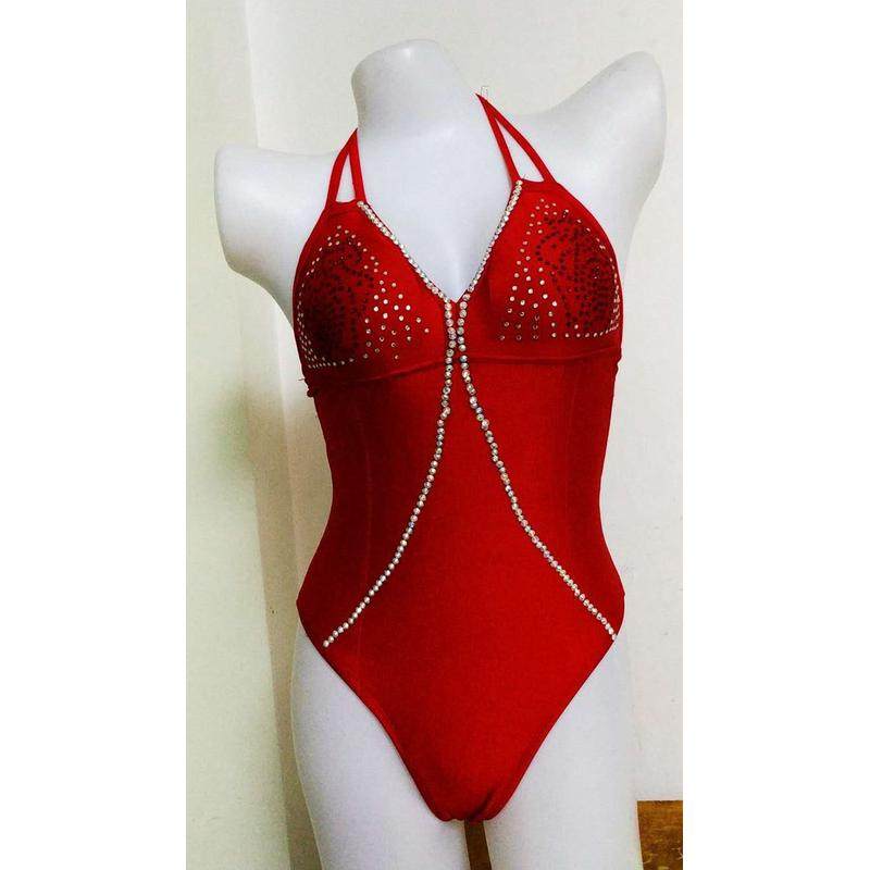 健身模特连体比赛服女子形体专业标准弹力贴钻赛服包臀二分之307