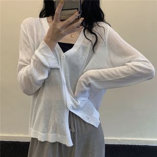 溫柔法式 夏裝 2023年新款 外搭防曬開衫 外套針織上衣女夏季 罩衫 新品