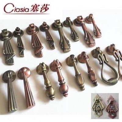 吊坠-0拉手中式把手家具抽屉拉手欧式古铜单孔柜门拉手仿古16505