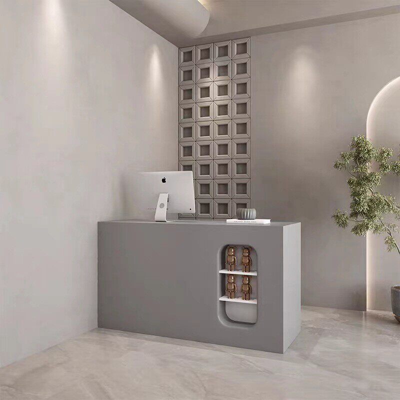 新款店铺宠物收银台柜台简约现代服装小型零食店吧台美容院前台桌