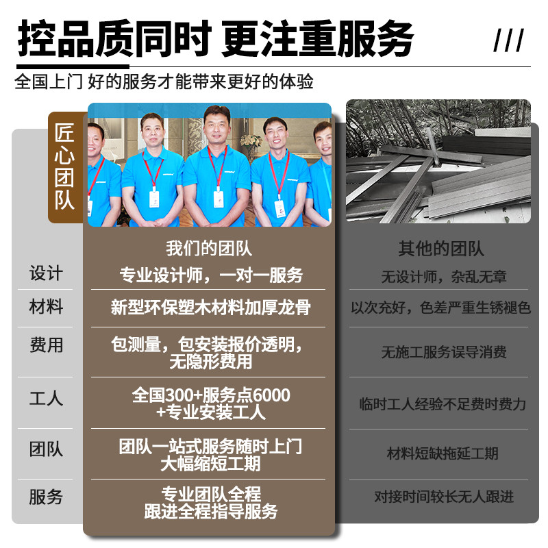 塑木围栏户外庭院防腐木护栏花园篱笆栅栏室外露台围挡阳台栏杆