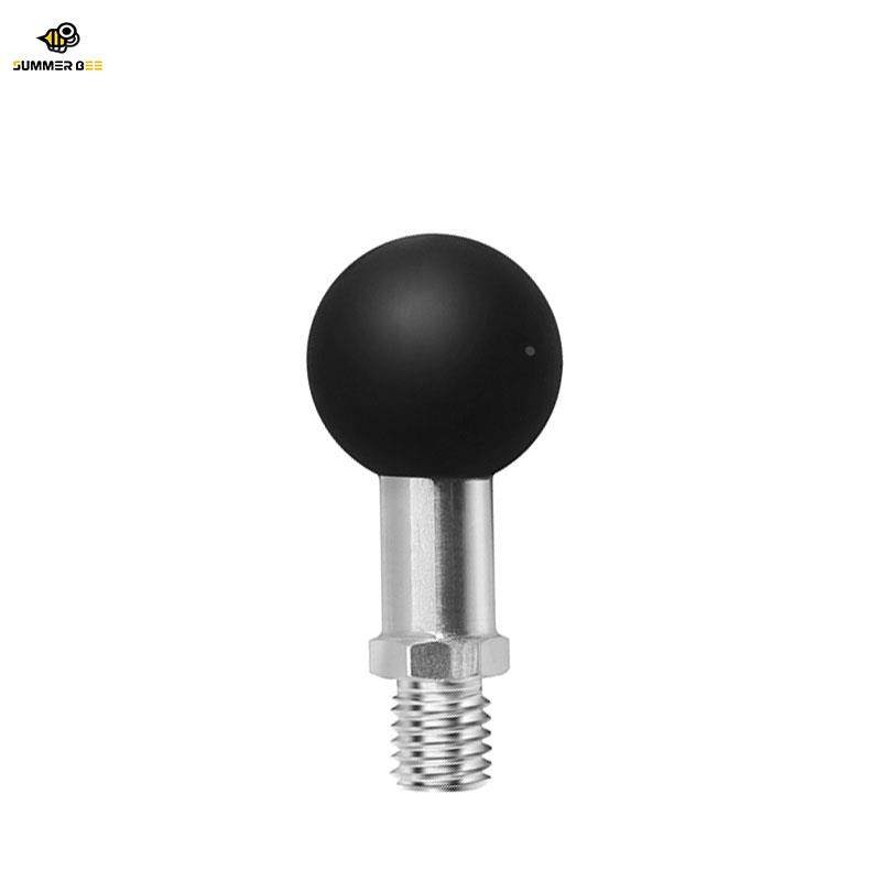 适用GSX250 m10球头支架螺丝铝合金25mm球头正丝后视镜球头配件m8