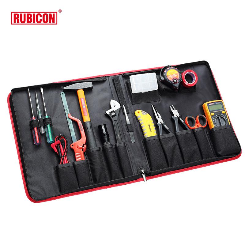 罗宾汉RUBICON正品16件电工组合工具螺丝批剪钳扳手套装RTS-16