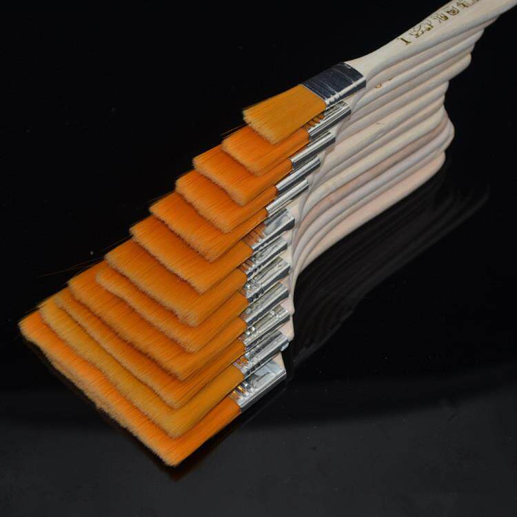 包邮尼龙毛刷子软毛刷儿童绘画笔刷画刷排笔颜料刷水粉彩油画丙烯