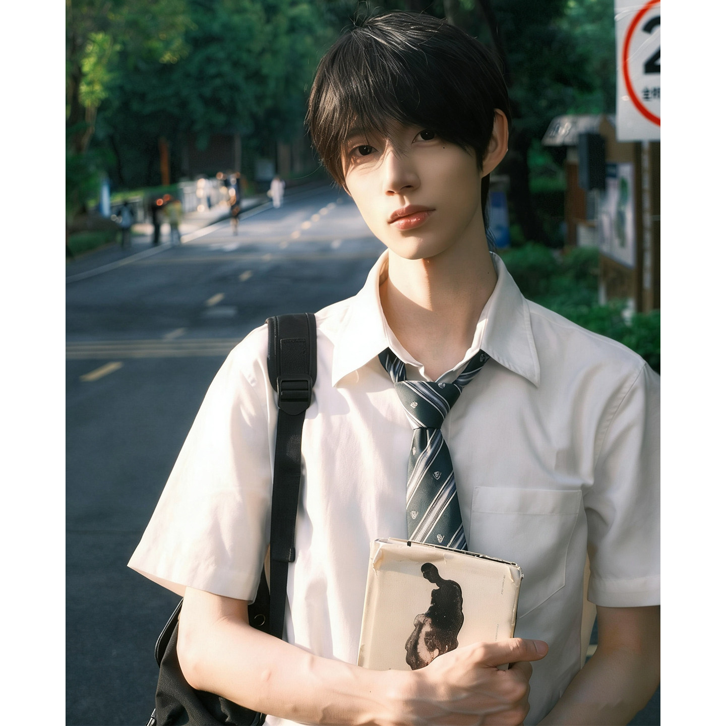dk日系制服白色衬衫男女jk短袖休闲高级感痞帅新款宽松夏薄款衬衣