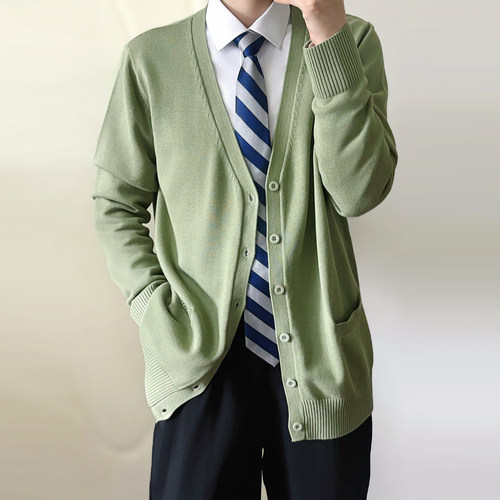 dk男生制服jk秋冬开衫毛衣外套