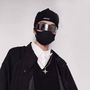 賽博朋克未來科技感眼鏡科幻防光墨鏡led蹦迪ins男網(wǎng)紅女酒吧