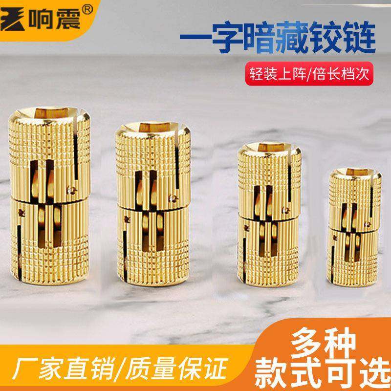 铜暗铰链翻板铰链隐藏式合页铜柱铰水桶铰一字铜铰圆柱水桶铰链批,基础建材,铰链,淘宝优惠券,粉丝福利购,淘宝优惠卷
