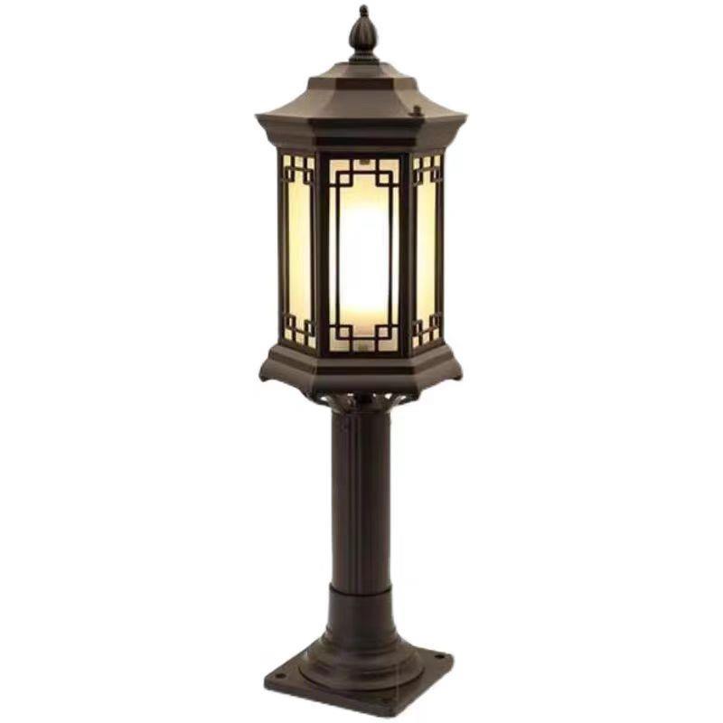 草坪灯户外防水草地灯中式庭院灯别墅园林太阳能草坪灯花园柱头灯