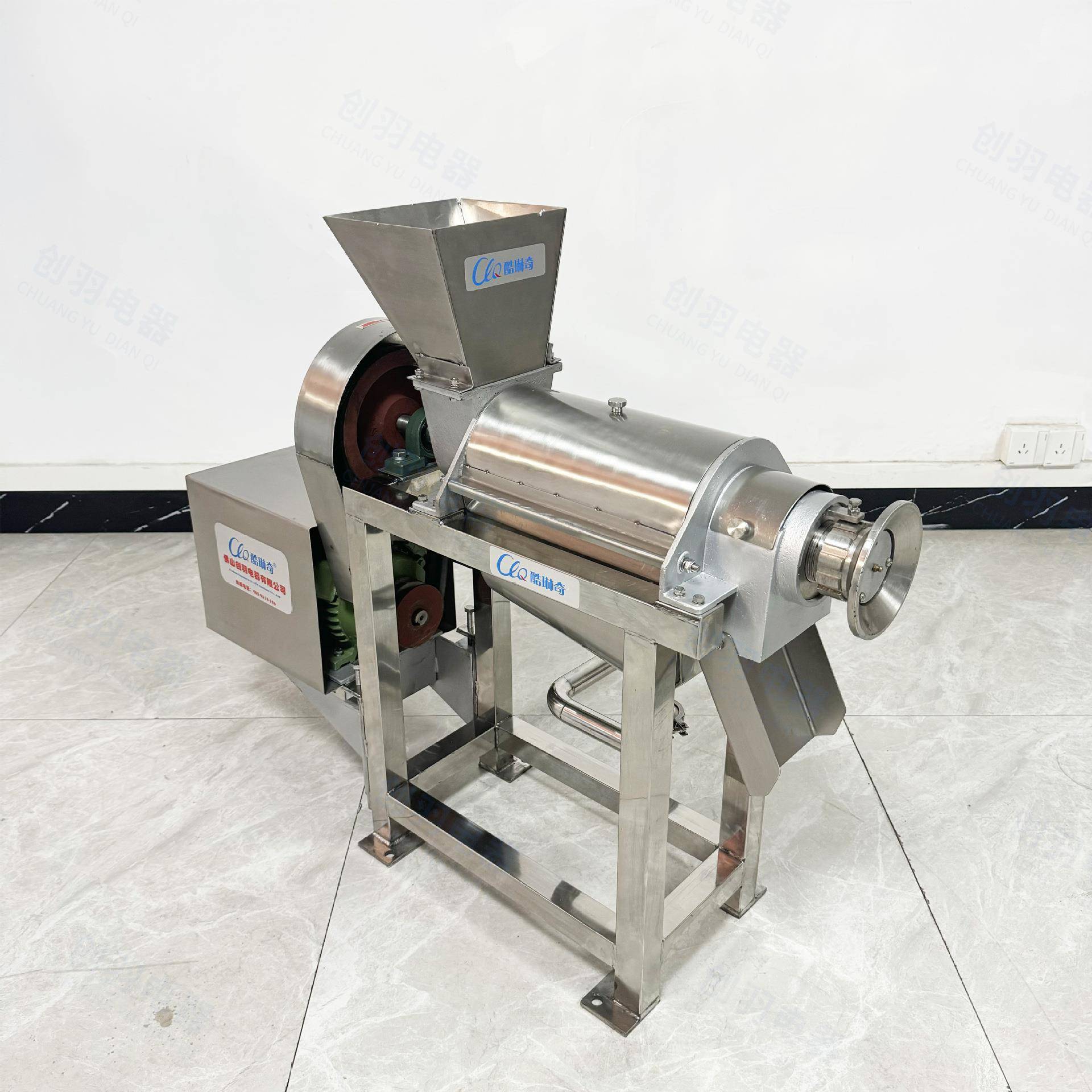 云南佛手榨汁机0.5吨芦荟破碎苹果梨子螺旋压榨机单双螺杆挤压机