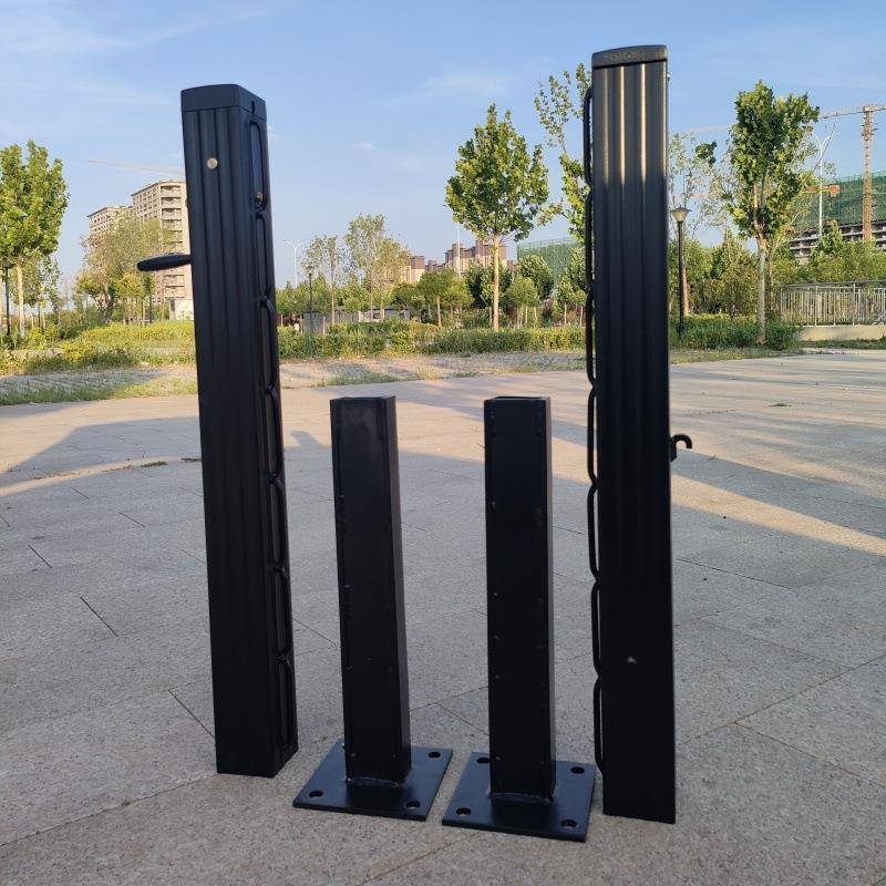 匹克球网网架pickleball专业标准匹克球柱预埋式楼面打孔式网球柱