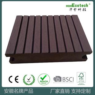 木塑WPC地板一代140*35实心环保塑木材料园林室外装修板防腐木材