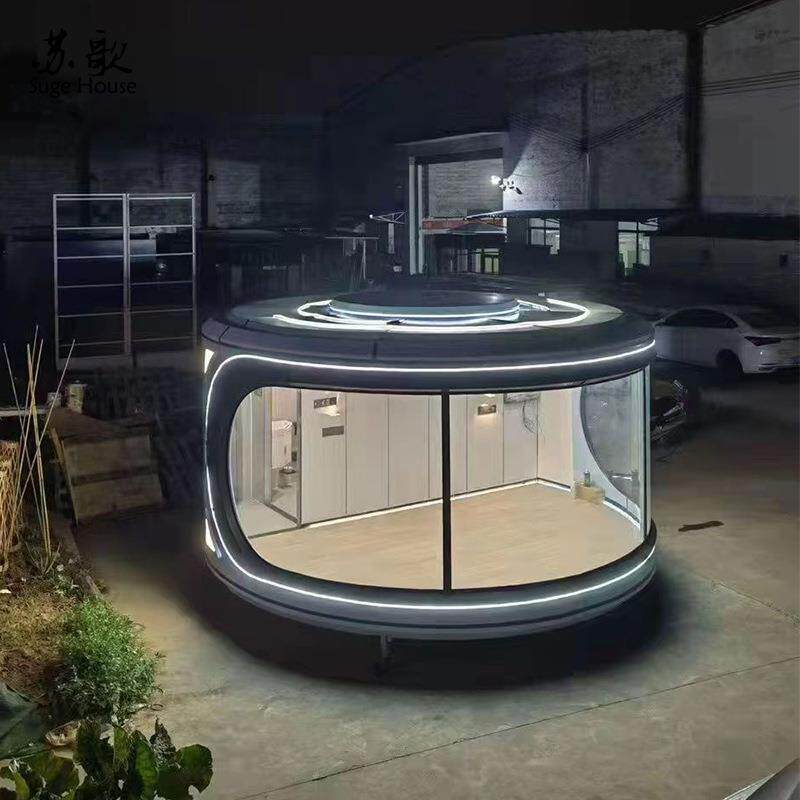 钢结构T1太空舱阳光房创意露营民宿酒店设计生产模块化房屋