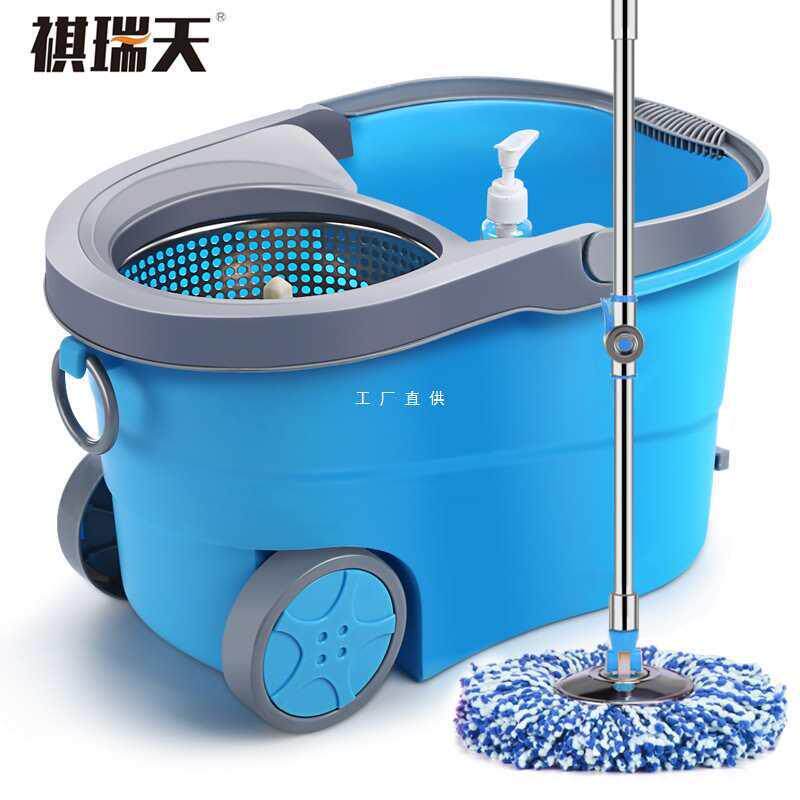 免手洗拖把桶旋转拖把自动甩干双驱动手压拖布桶墩布地拖桶