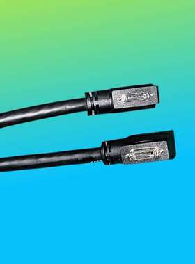CameraLink Cable SDR-SDR小对小侧弯带紧锁螺丝长边向左长边向右