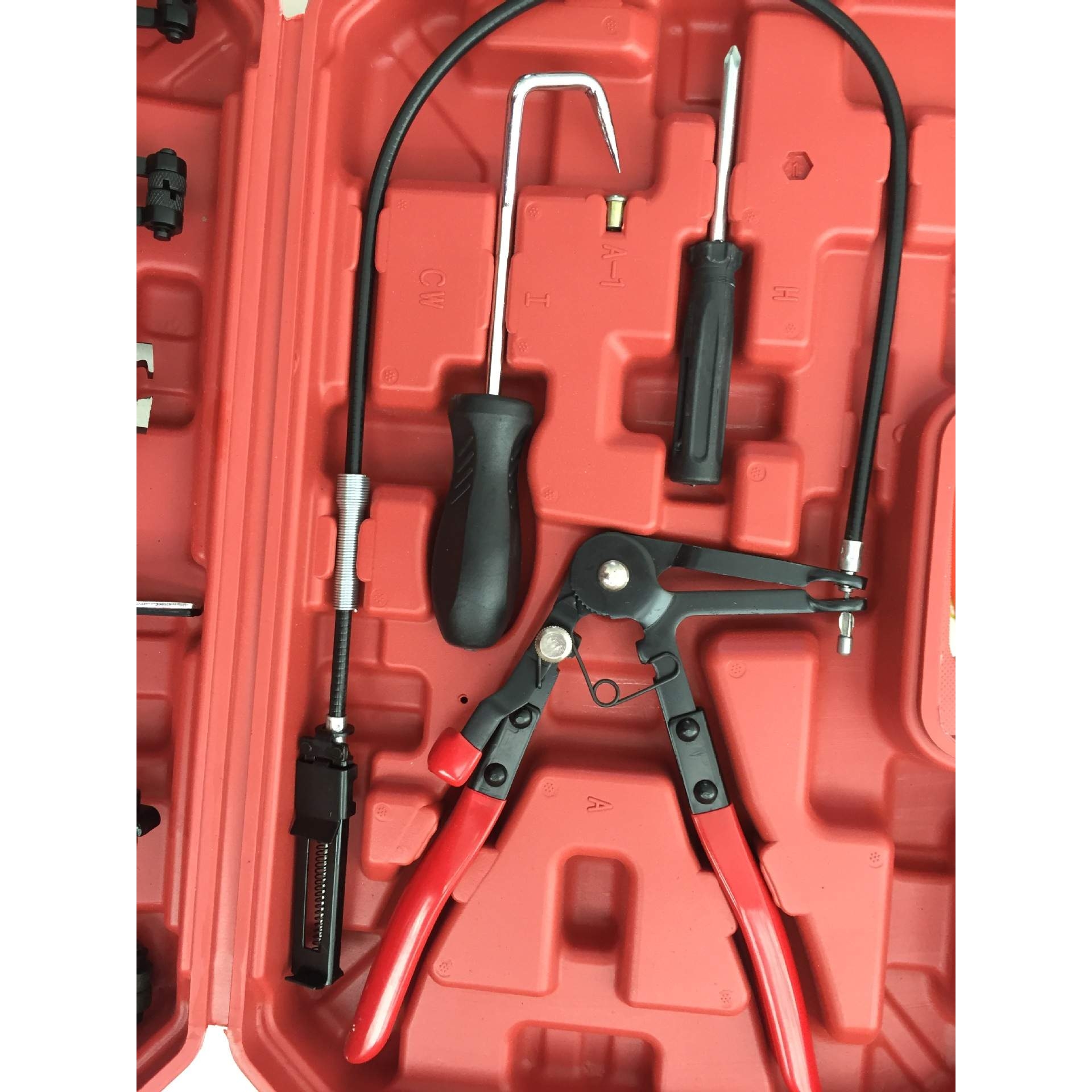 直销 供应管束夹钳组9PCS 直型喉式 可弯式喉式 汽保工具